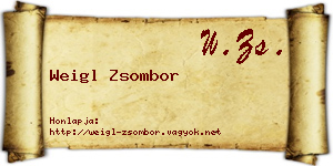 Weigl Zsombor névjegykártya